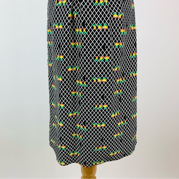 Anthropologie A Rose Has No Teeth Windowpane Floral Dress Small - Picture 13 of 15